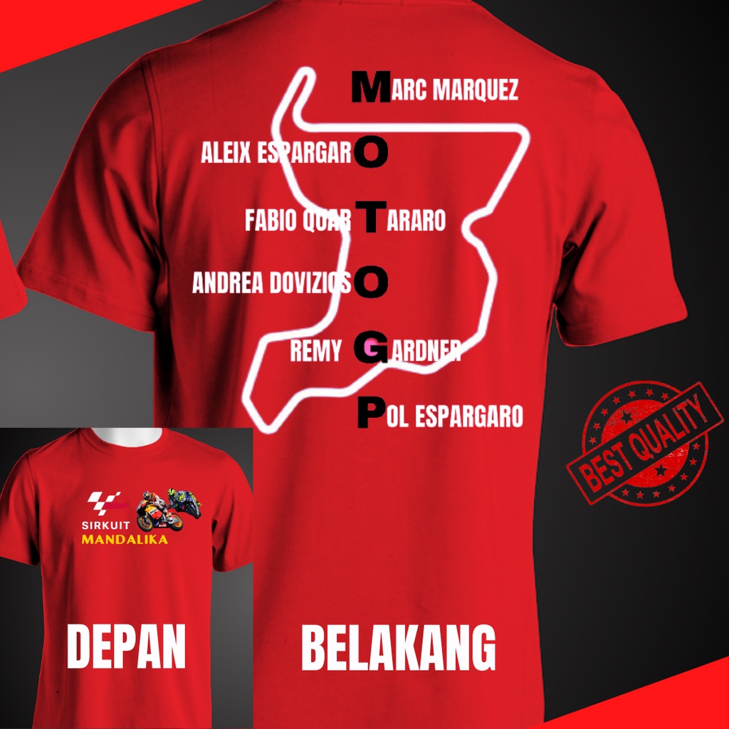 Promo Best Seller New Sale Baju Pakaian Kaos Outwear Outerwear Motogp Motor Mandalika Lombok Indones