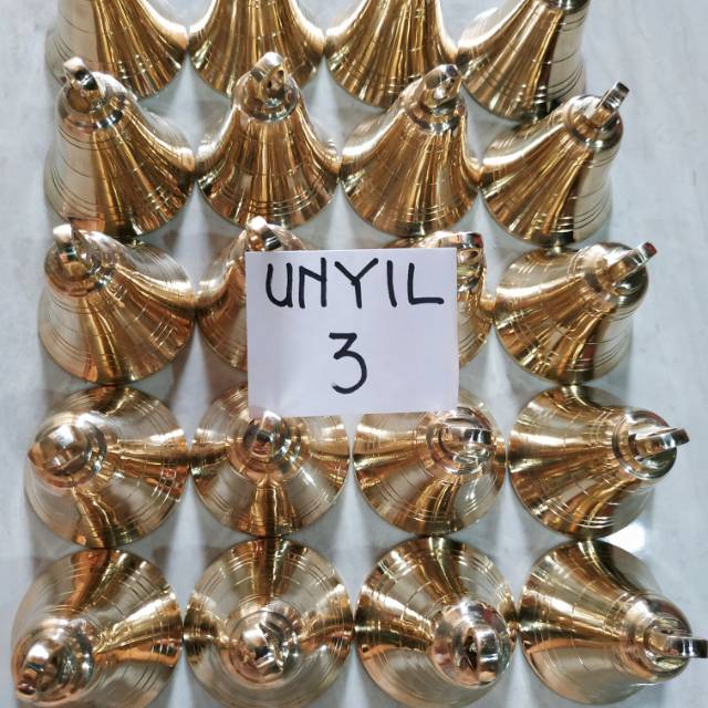 lonceng kuningan UNYIL 3 bel lonceng UNYIL 3 lonceng es UNYIL 3 bahan kuningan