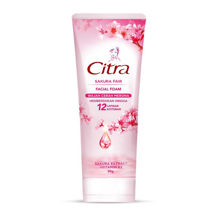 CITRA SAKURA FAIR FACIAL FOAM SAKURA EXTRACT + VITAMIN B3