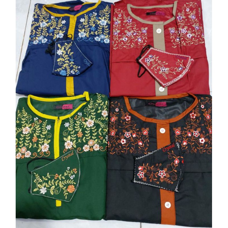 gamis toyobo crystal bordir