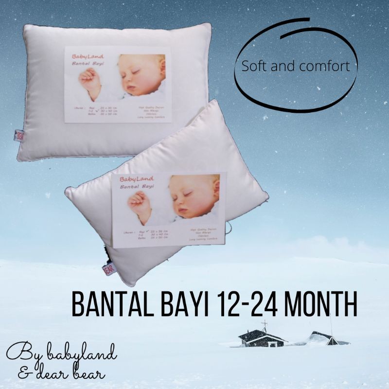 Babyland bantal bayi putihan untuk anak 12 - 24 month