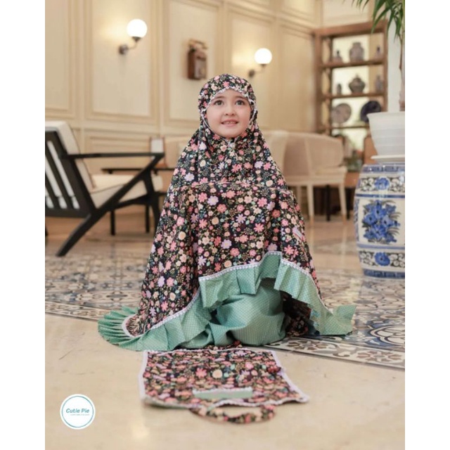 Afsheenastore Mukena Anak Aster Prayer Set By Cutepie / Bisa Couple