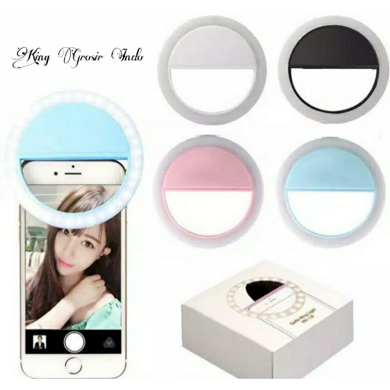 Selfie Ring Light Jepit RK-12 / Ring Light Jepit Di Hp / Universal Ring Light