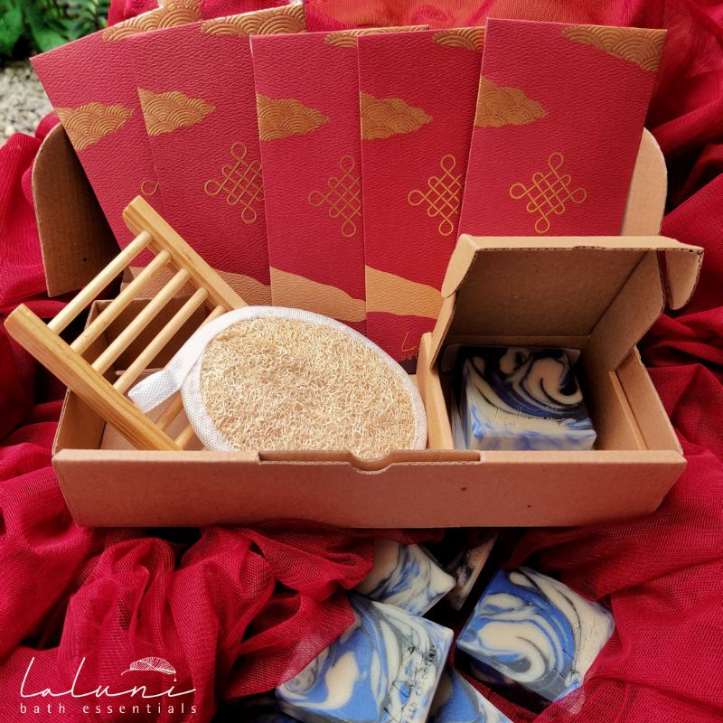 

Laluni CNY Imlek Hampers / Parcel - YIN Package - Natural Handmade Soap Gift Set
