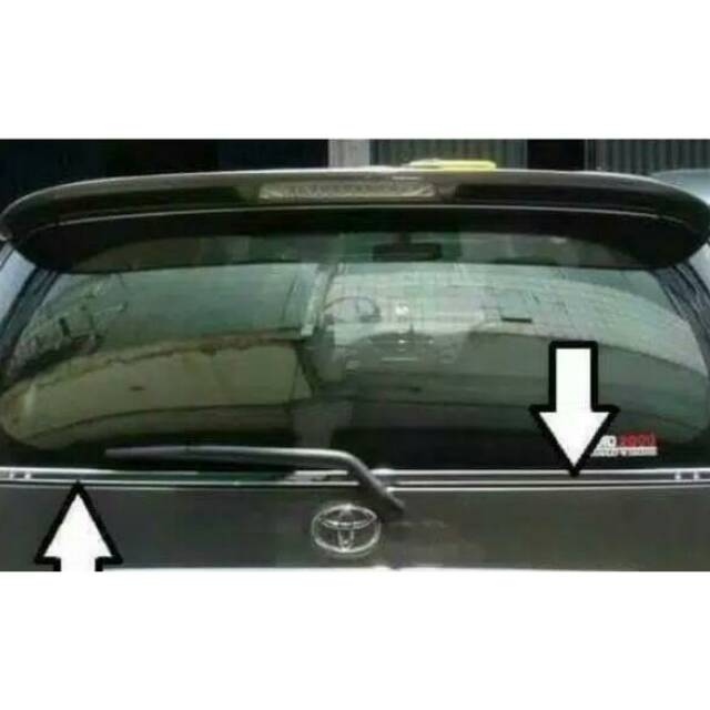 List lis kaca belakang mobil Innova New Lama Grand Chrome berkualitas
