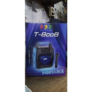 speaker portable tanaka T8008 + mic wirless