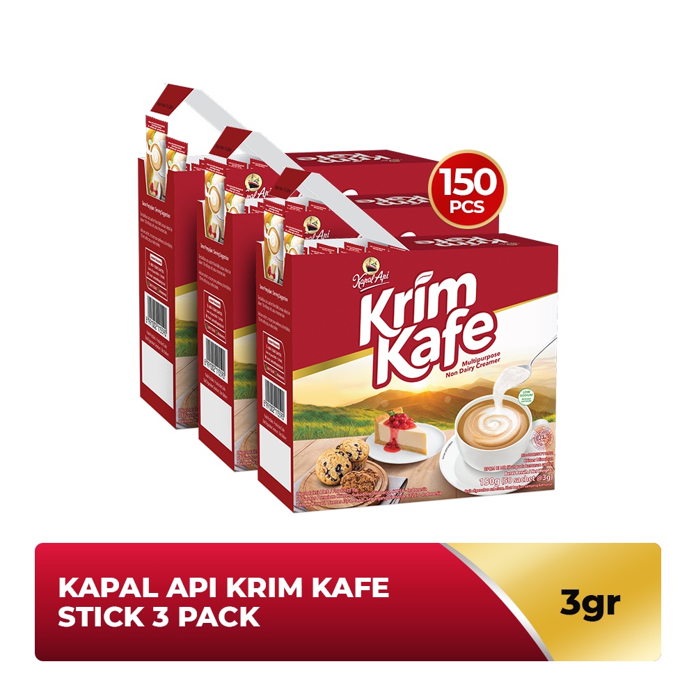 

KAPAL API Krim Kafe Stick 3 Pack (50 x 3 gr)