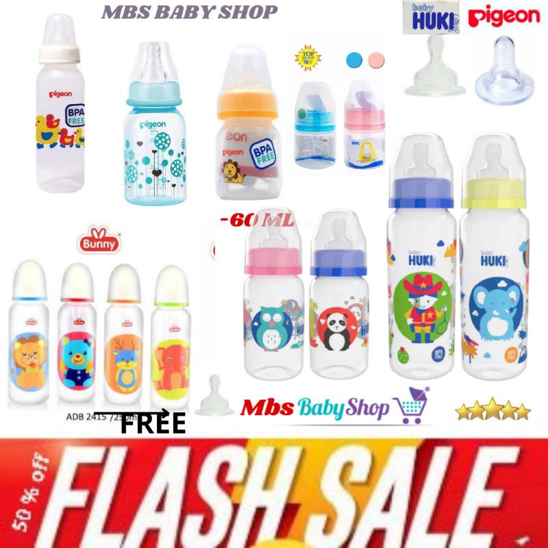 Pigeon Botol Dot Bayi Peristaltic ORIGINAL
