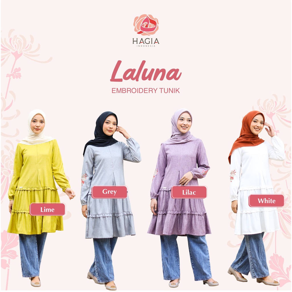 LALUNA EMBROIDERY TUNIK by Hagia Indonesia