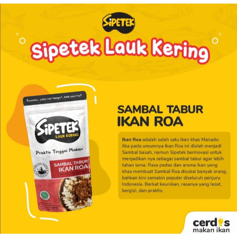 

SIPETEK SAMBIL TABUR IKAN ROA MAKANAN PRASTIK