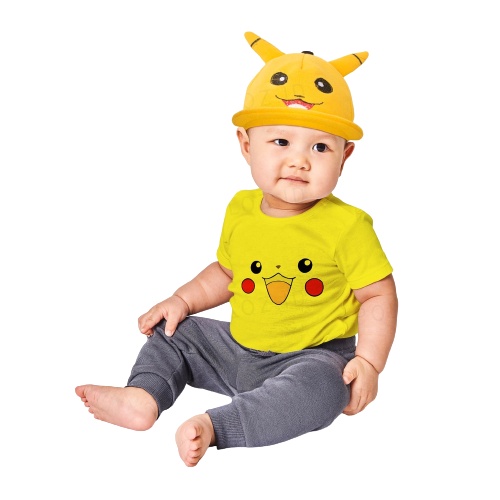 Topi Anak Pikachu Laki Laki Perempuan 0-2 Tahun