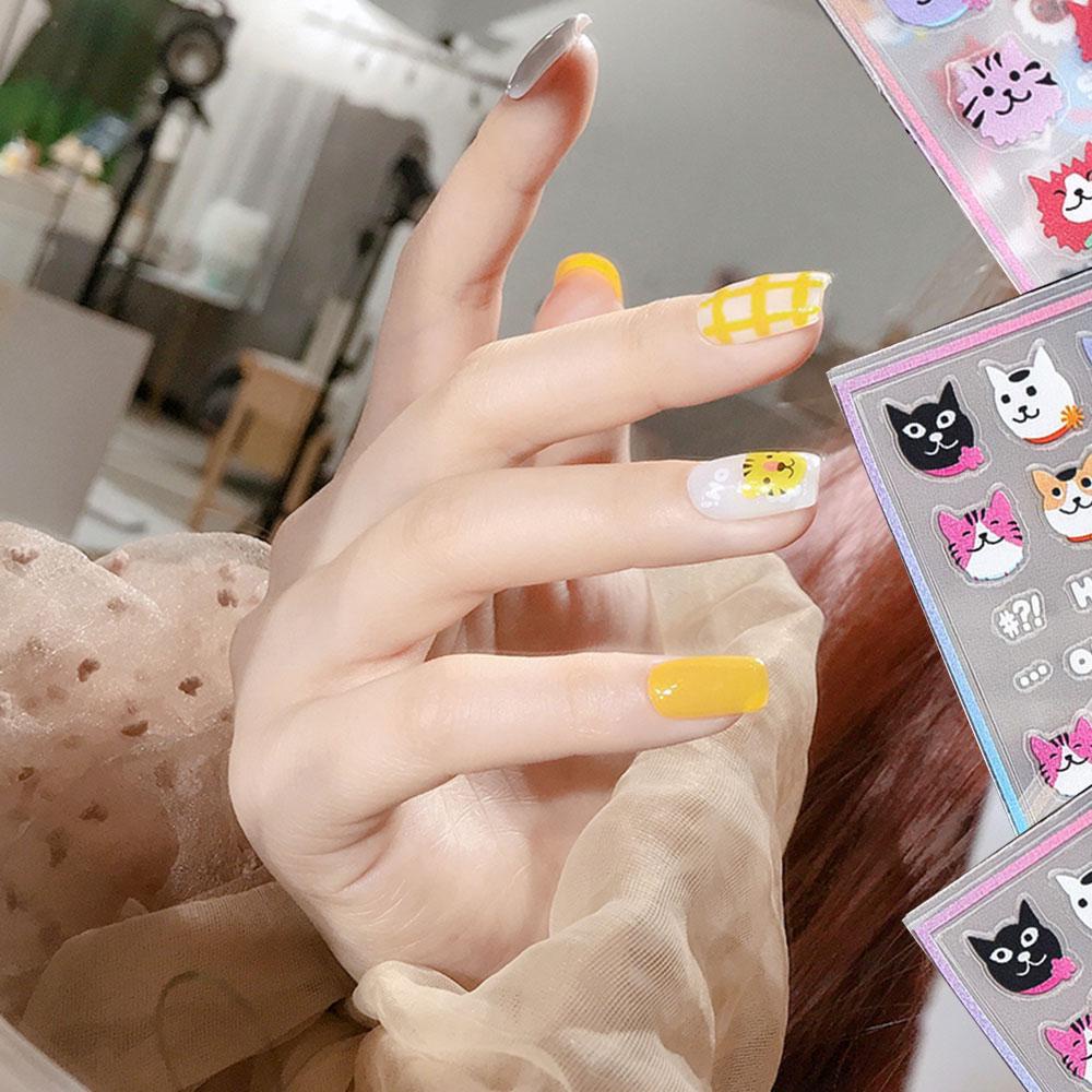 Mxbeauty Stiker Kuku 3D Tahan Air Untuk Nail Art DIY