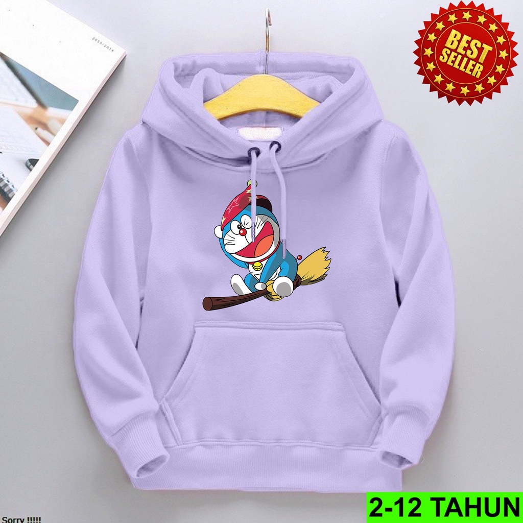 Hoodie Anak Laki Laki Perempuan / Hodie DORAEMON Anak Usia 2 3 4 5 6 7 8 9 10 11 12 Tahun / Jaket DORAEMO Anak Cewek Cowok / Switer Distro Bisa Cod / Suiter Anak Terbaru / Sweeter Anak