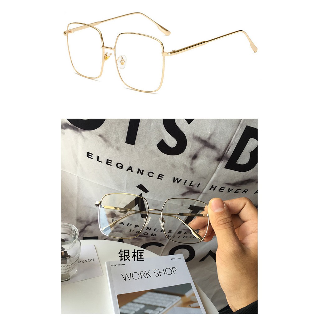 ELFYDO - K603 Kacamata Style Squard Small Iron Eyeglass Frames Kacamata Unisex  Kacamata