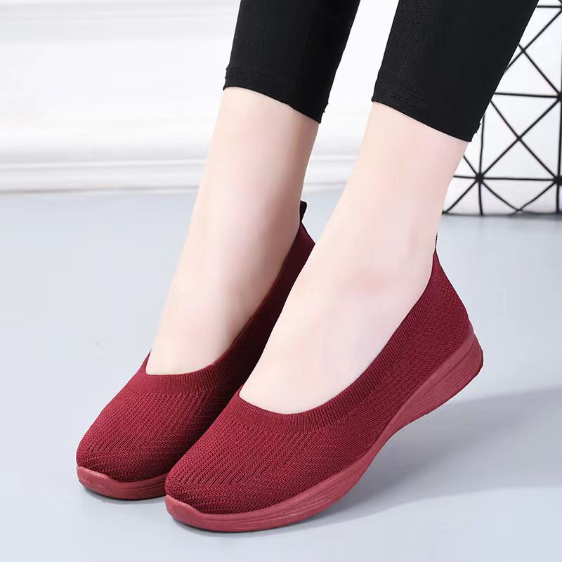 Permata  Sepatu Slip On Wanita Import A02 Premium Quality  Fliknit Shoes