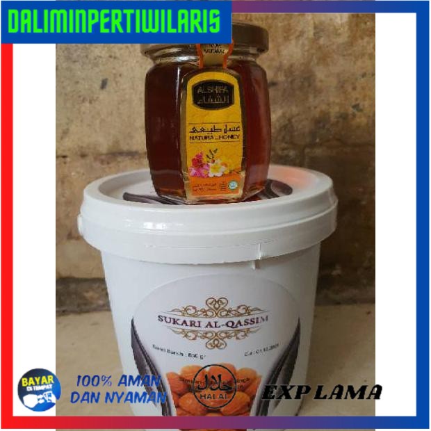 

( BISA COD ) Promo paket Kurma sukari ember 850gr korma sukari alqosim plus alshifa 125gr BERMUTU