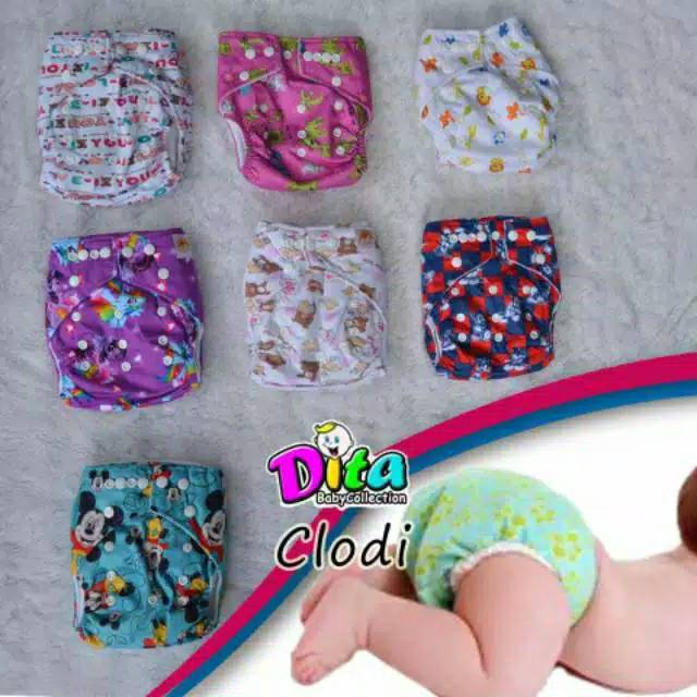 Clodi Babyland , Clodi Popok Kain Bayi Bisa Dicuci , Clodi + insert , Cloth Diaper