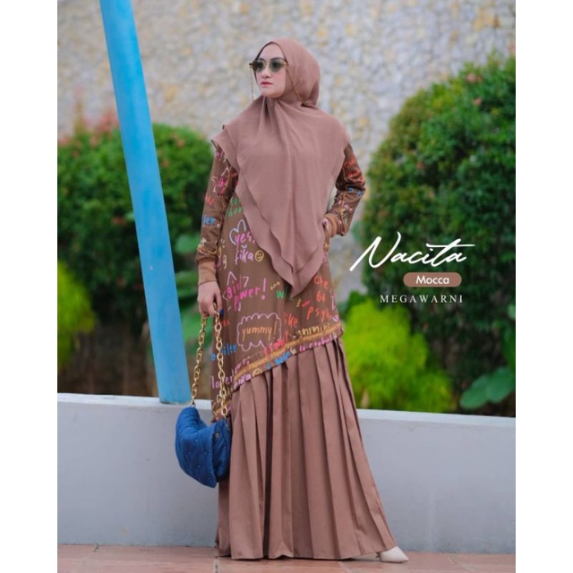 10 set gamis megawarni (reseller)