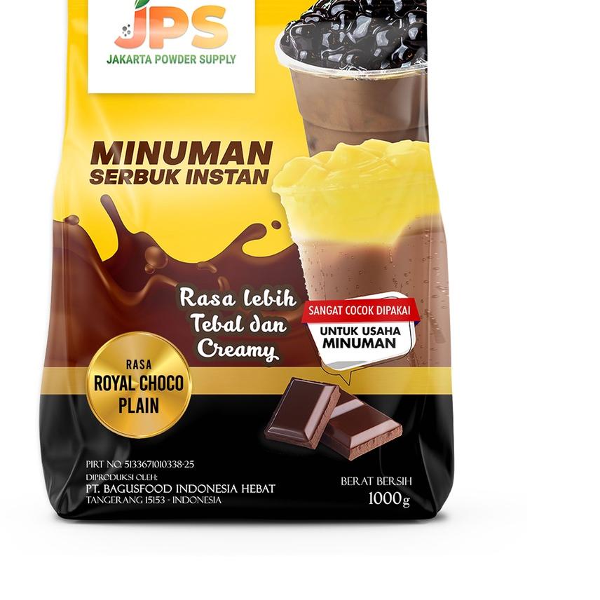 

FLASH SALERA-129|Bubuk Minuman 1 kg Rasa Royal Choco Cokelat - JPS Powder Plain Tanpa Gula Serbuk In