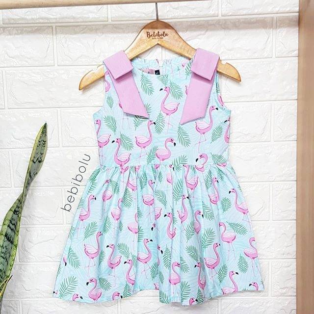 Bebibolu | Flamingo Dress Green