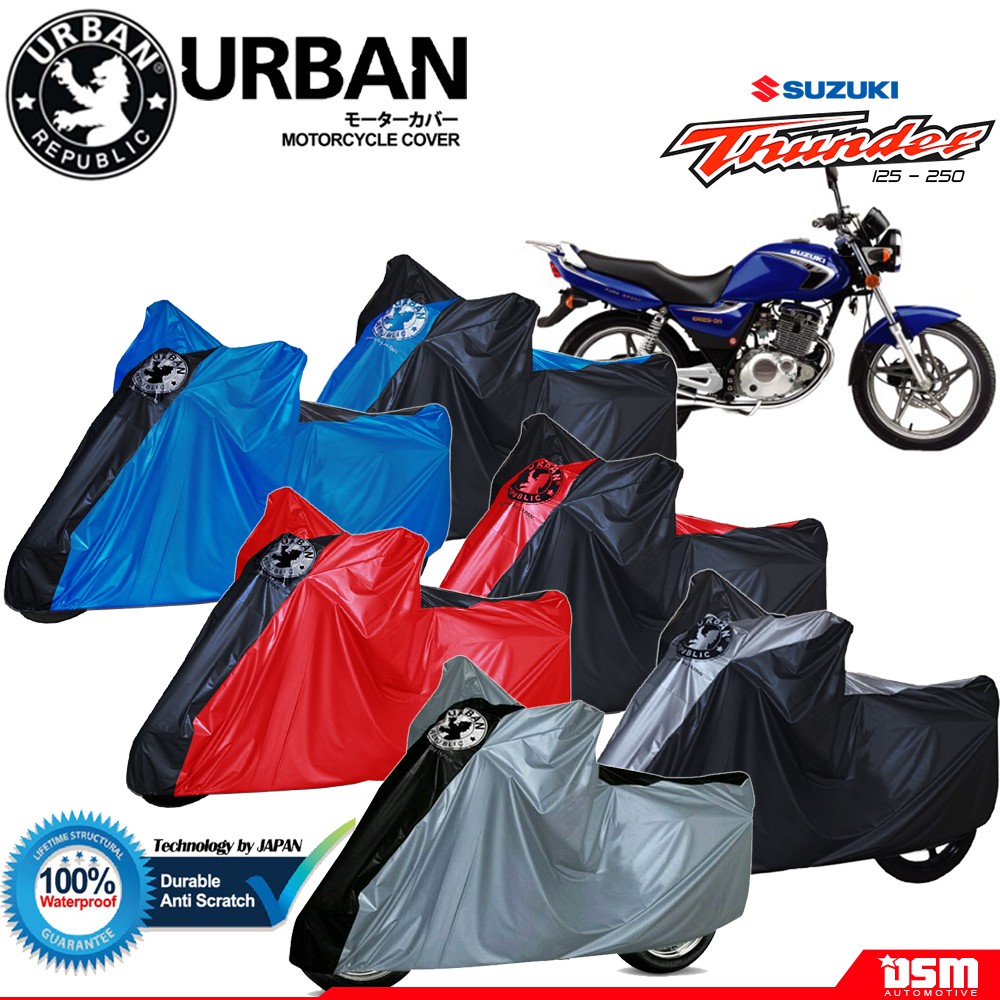 Urban / Cover Motor Suzuki Thunder 100% Waterproof / Aksesoris Motor Thunder 125 - 250 / DSM