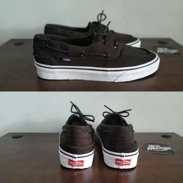 vans zapato black white