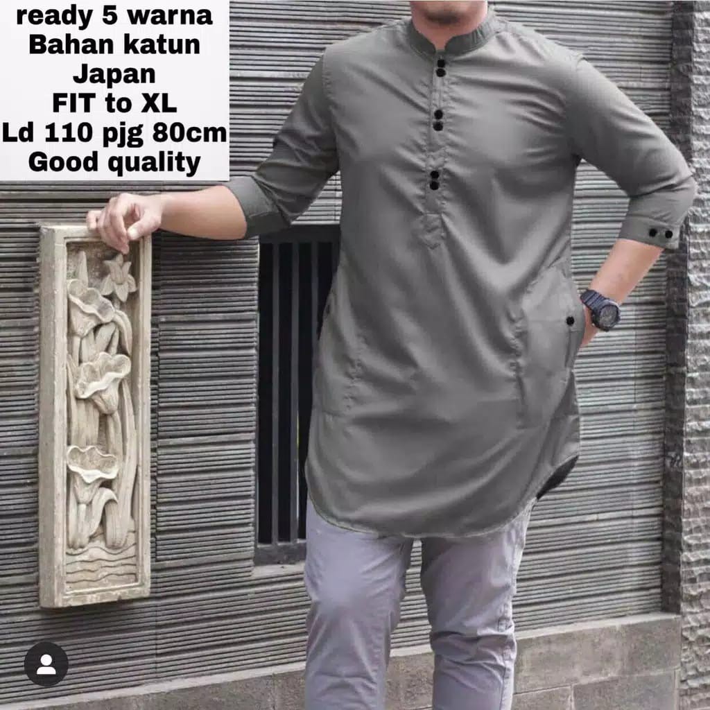 TC.87  5 WARNA/TERBARU KOKO PAKISTAN SIMPLE/BAJU KOKO PRIA/GAMIS PRIA ASHRAF