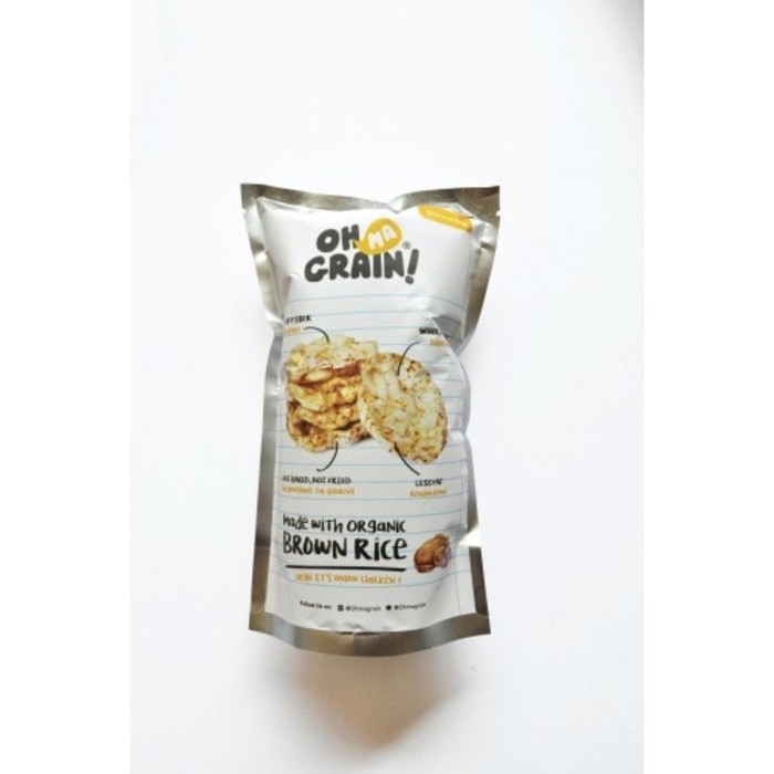 

Oh Ma Grain, Organic Brown Rice Cakes Onion Chicken 45 gr