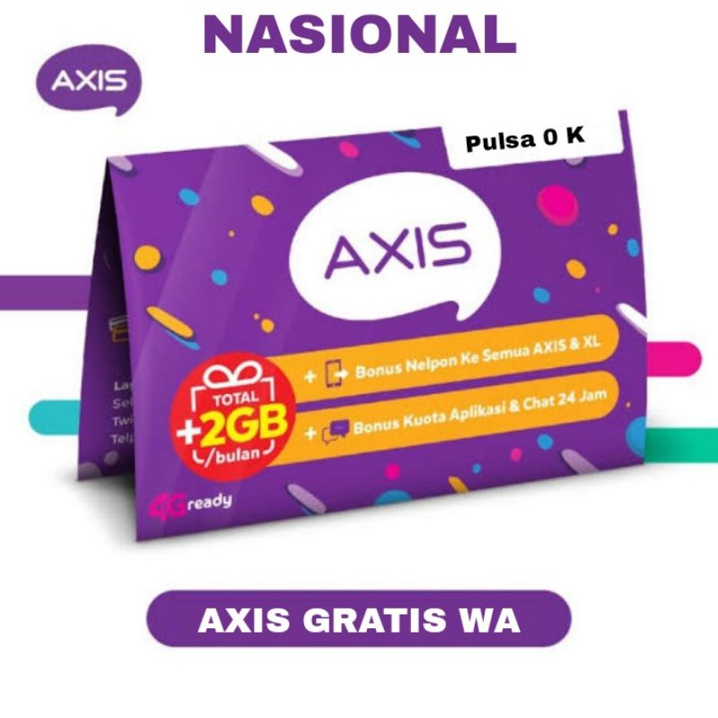 KARTU PERDANA AXIS HITZ 0K
