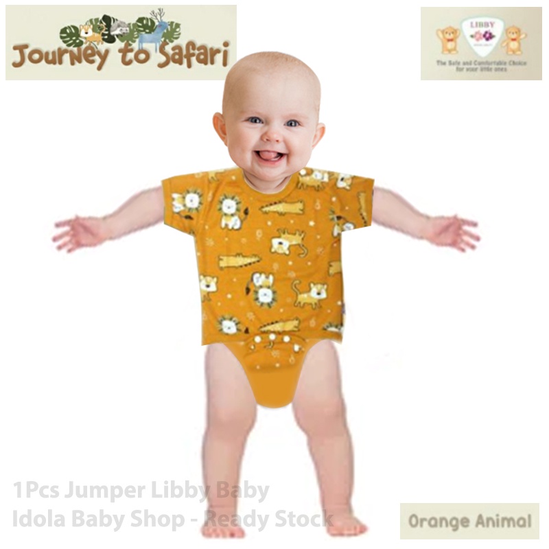 Libby Baby Jumper Segitiga Romper Segiempat 1Stel Motif Terbaru Piyama Anak Baju Bayi