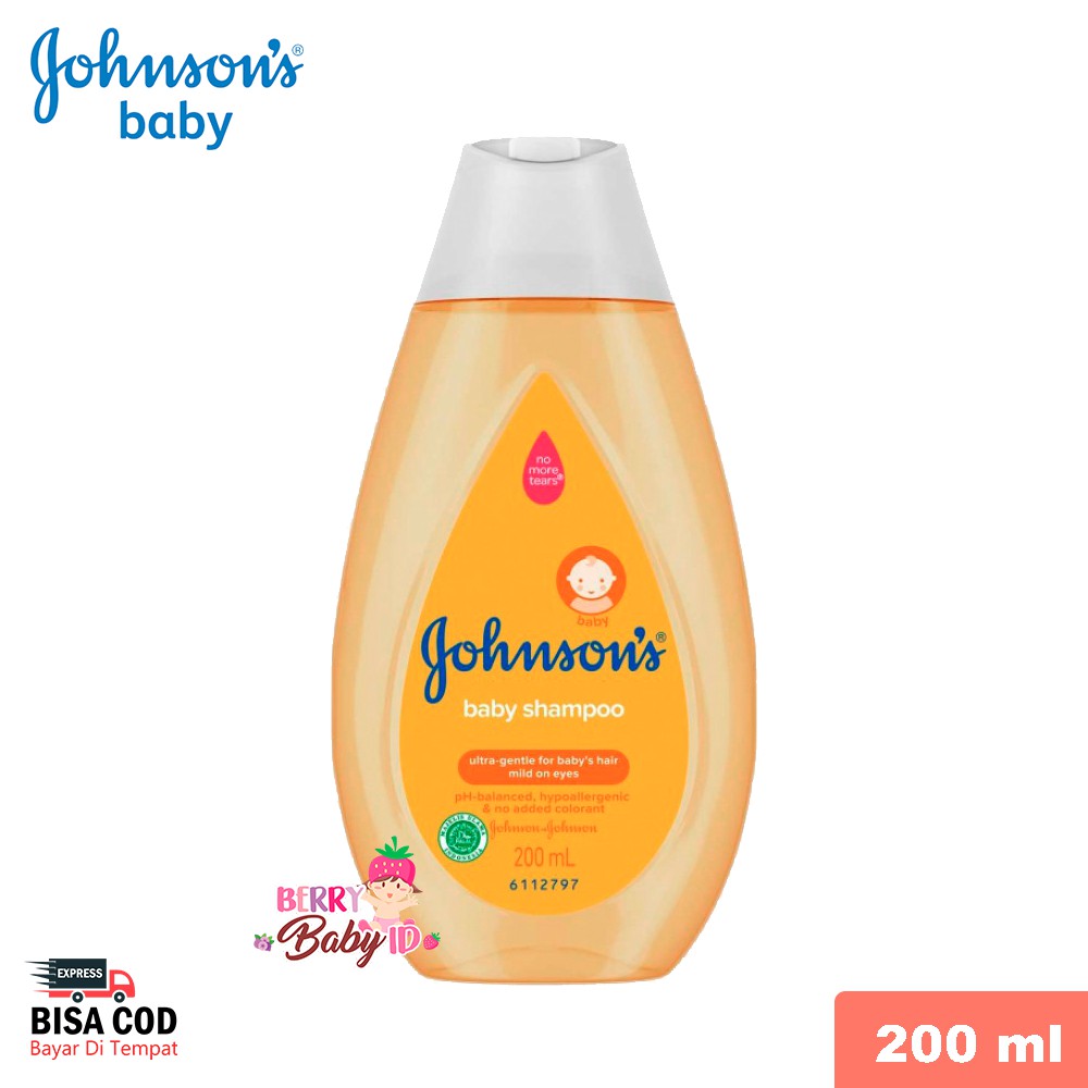 Johnson's Baby Shampoo 200 ml Shampo Sampo Bayi 200ml Berry Mart