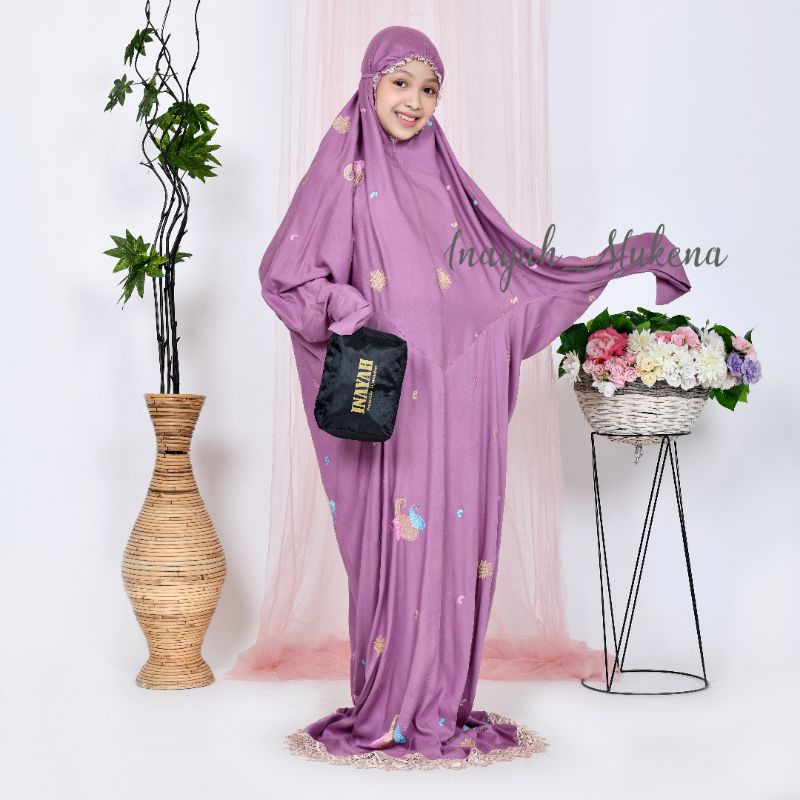 Mukena Terusan Anak Remaja Tanggung Bordir Starla-3