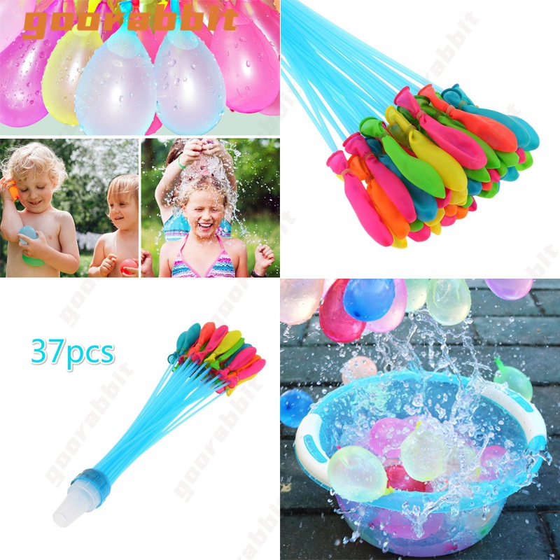 37pcs / set Mainan Bom Balon Air Magic Instan Untuk Kolam Renang / Pantai / Musim Panas