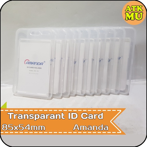 

Transparent ID Card Holder Portrait Amanda