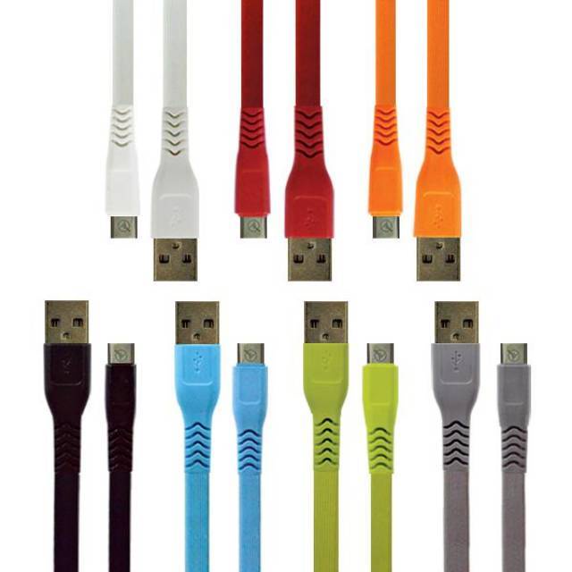 KABEL DATA TOPLES TYPE C FAST CHARGE SUPPORT 2A - 2.4A WELLCOMM - GARANSI RESMI