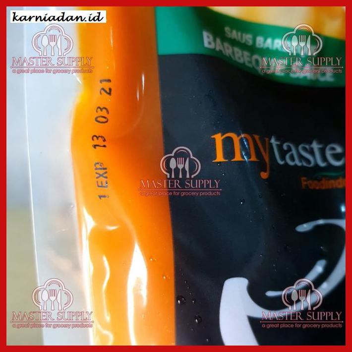 

gnidderdsaus- barbeque sauce my taste 500 gr / saus barbekyu / saus barbeque halal -asliiiiii.