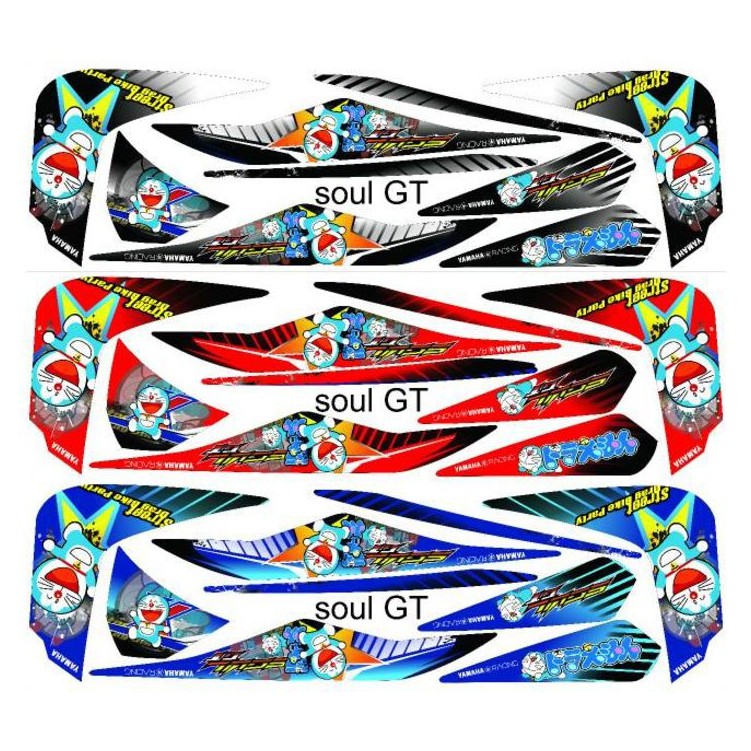 STIKER MIO SOUL GT LAMA doraemon STICKER  semi decal motor non  full body STRIPING SOUL GT 115