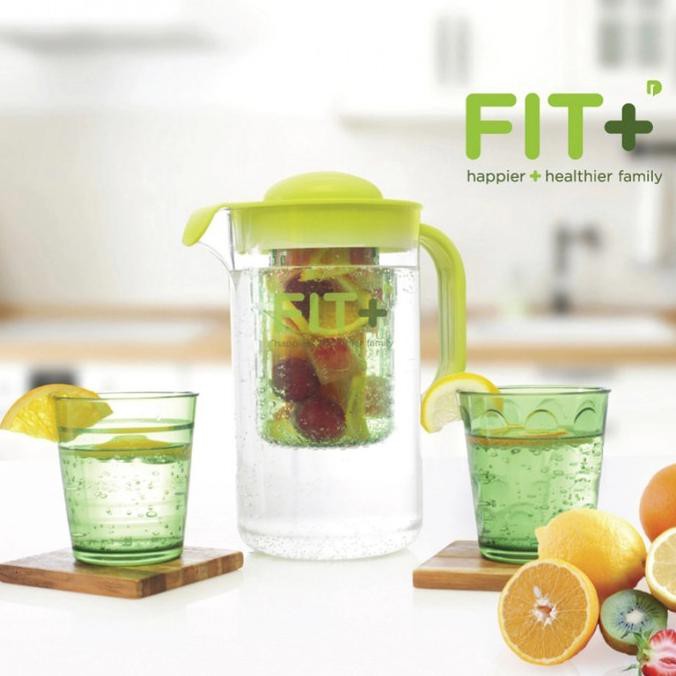 infused water / Teko Minum Infuse Water / Fit + Infuser Jug Hijau