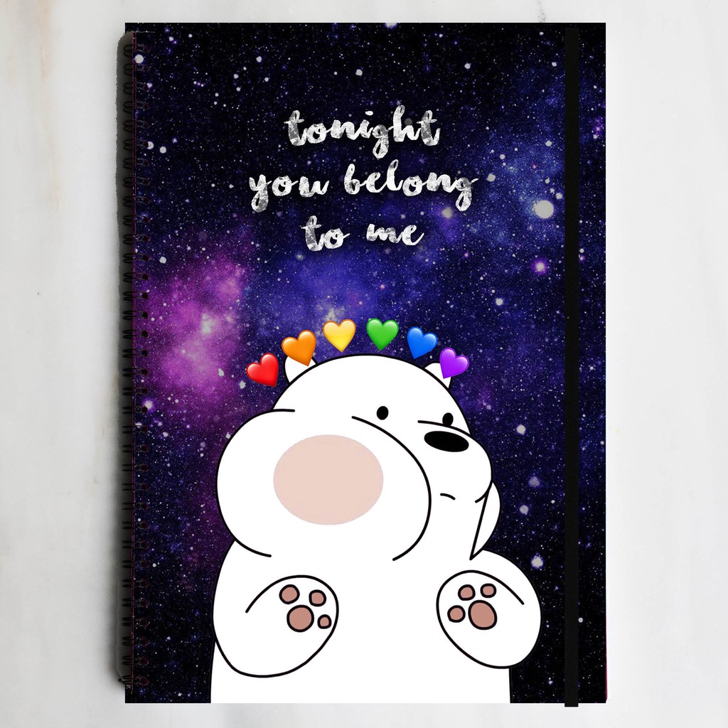 

BARE BEAR Spiral Ruled Notebook Diary Journal Buku Tulis Catatan Sekolah Kuliah