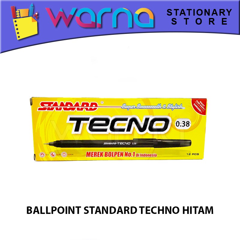 

PEN PULPEN BOLPEN BALLPOINT STANDARD TECNO HITAM