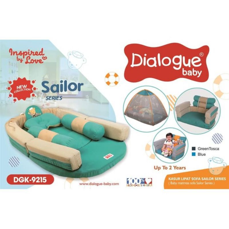 Kasur Lipat Sofa Baby Dialogue Sailor Series DGK-9215 (Baby Mattress Sofa Sailor Series)