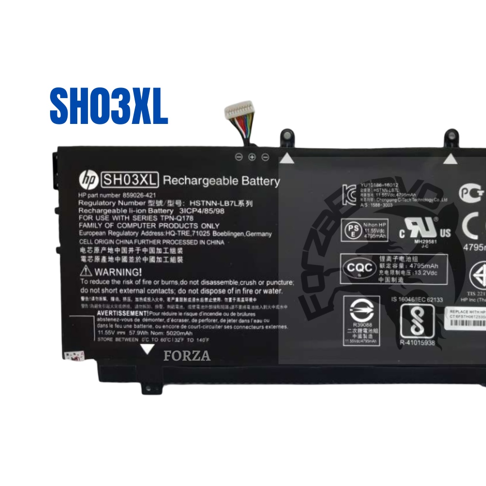HP Battery Laptop Fit Spectre X360 13-AC001NA 13-AB0XX 13-AB001 13-AB099 13T-AB000 / SH03XL  TPN-Q17