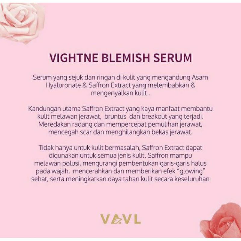 READY STOK BLEMISH SERUM VAVL BPOM