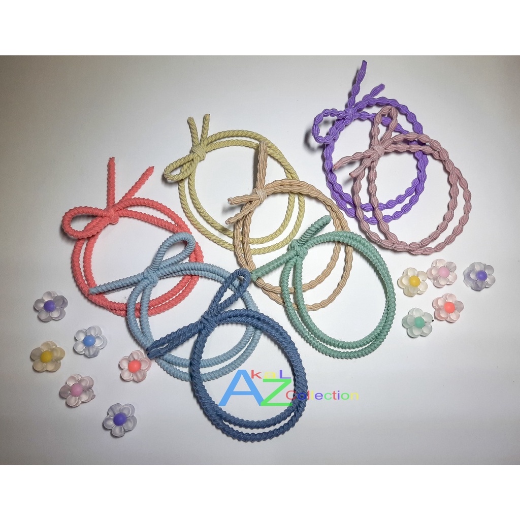 kuncir rambut / ikat rambut korea / Ikat Rambut polos /gelang tali