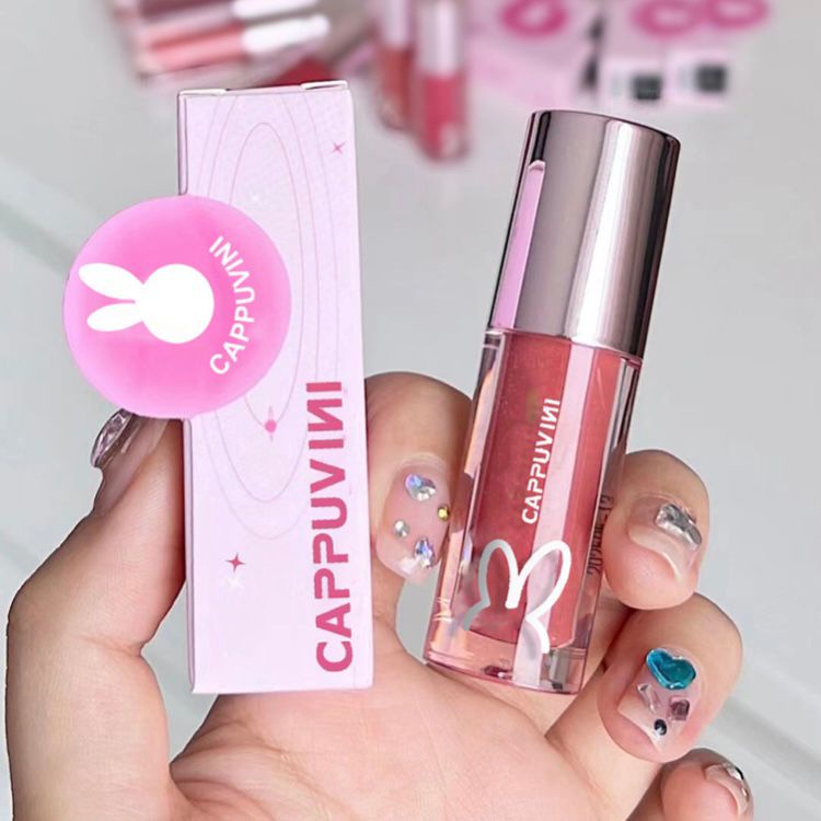 CAPPUVINI Rabbit Jelly Lip Cream Watery membuat bibir plump dan lembab, seperti jelly XX029