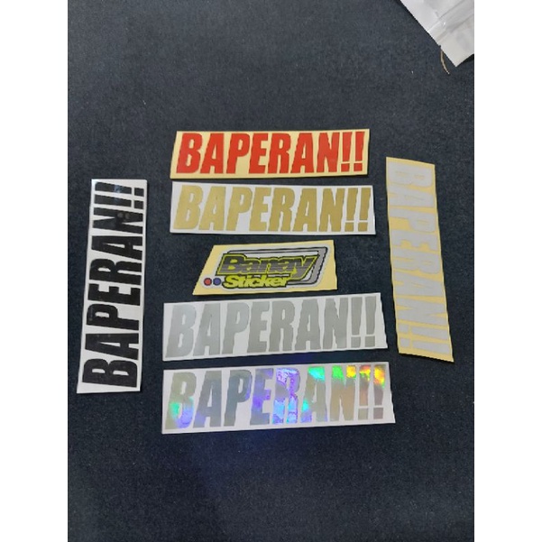 STICKER BAPERAN CUTTING