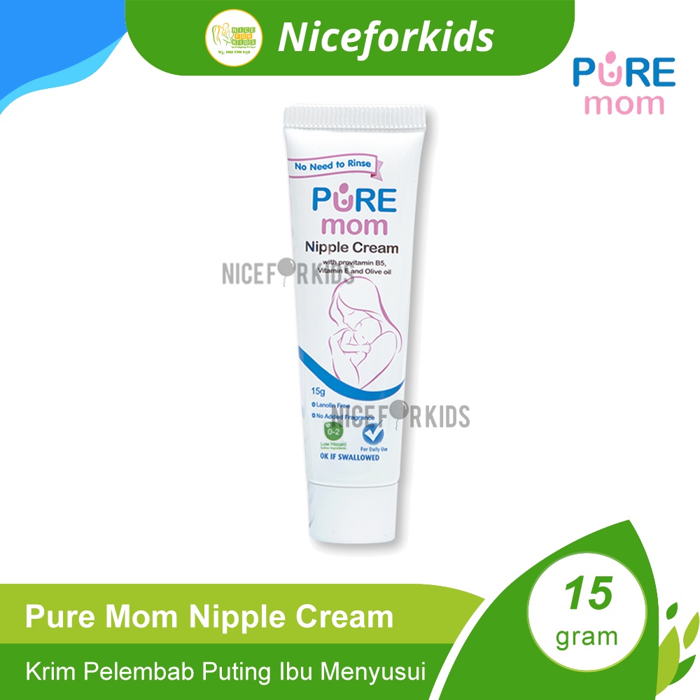 Pure Mom Nipple Cream 15 gr / Krim Puting Susu