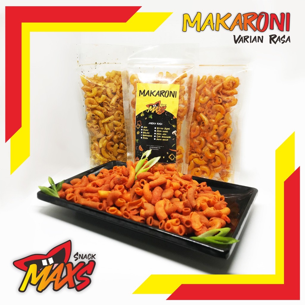 

Termurah! Makaroni Kemasan 100g - Camilan Bandung