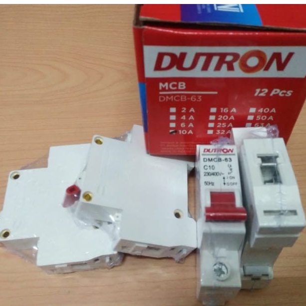 MCB TERDAPAT BANYAK TYPE/Domae DUTRON 1 Phase CIRCUIT BREAKER SNI/INSTALASI LISTRIK