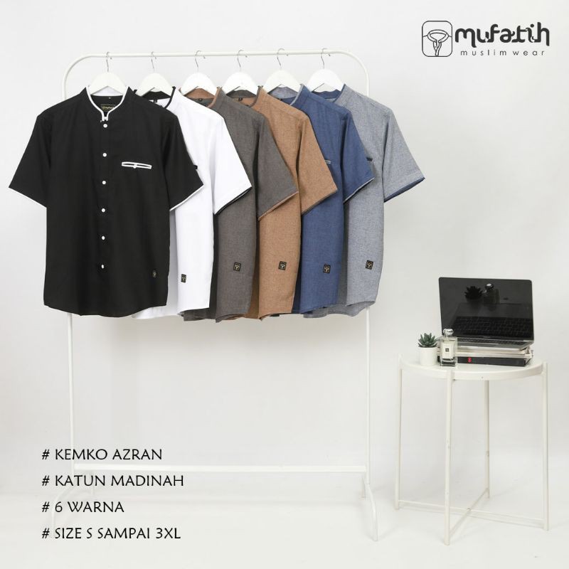 Kemeja Koko | Baju Koko | Kemko (Mufatih) Navy